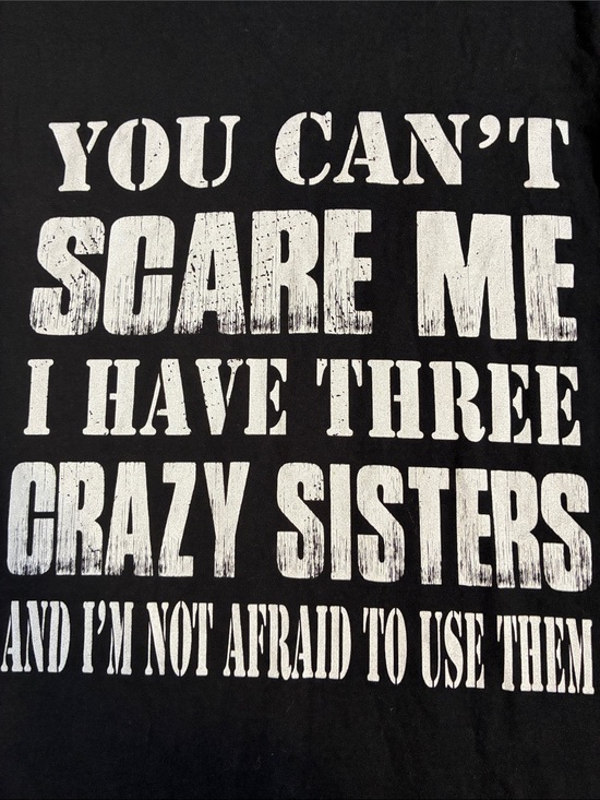 Tops - Port & Company Three Crazy Sisters Graphic T-Shirt‎ Black Medium PC540